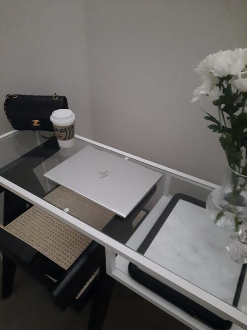 Ikea Vittsjo Desk Review: How I Styled My Glass White Minimal Laptop Desk