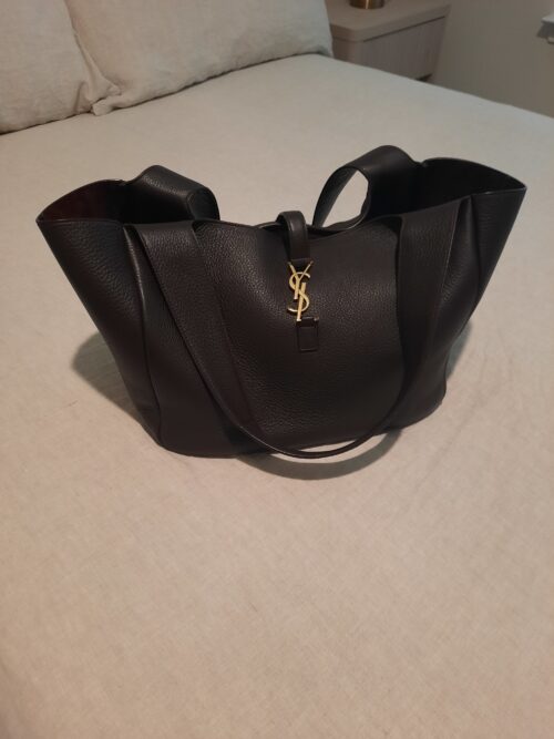 Saint Laurent Le 5 a 7 Bea: Dark Chocolate Brown Tote Bag Inspiration